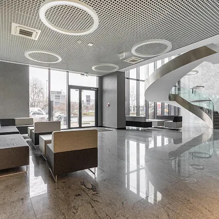 Business - Air Conditioning, 10th Floor, View, Balcony - By Rentujemy Апартаменты