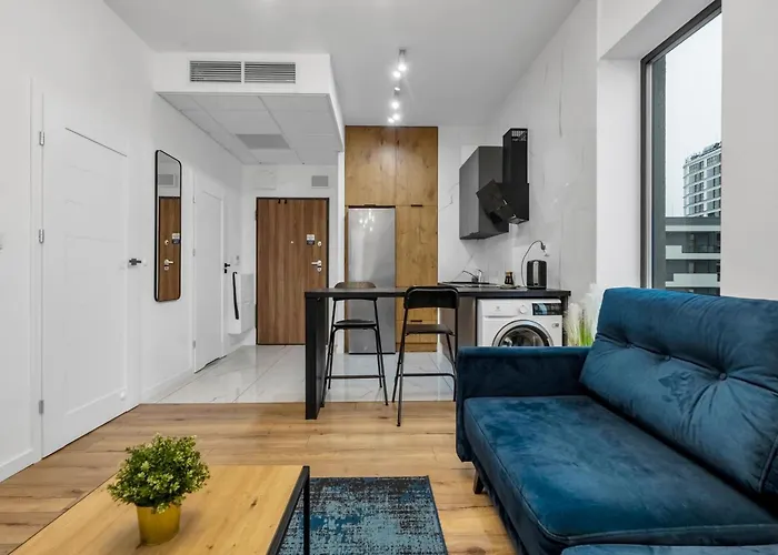 Business - Air Conditioning, 10th Floor, View, Balcony - By Rentujemy شقة وارسو