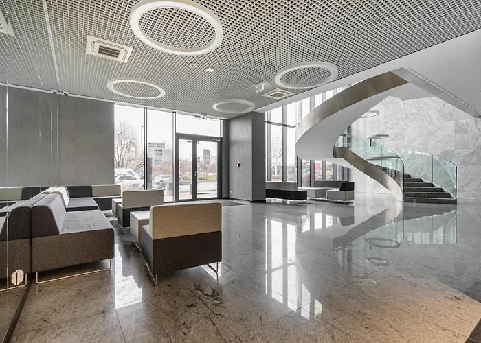 Business - Air Conditioning, 10th Floor, View, Balcony - By Rentujemy شقة